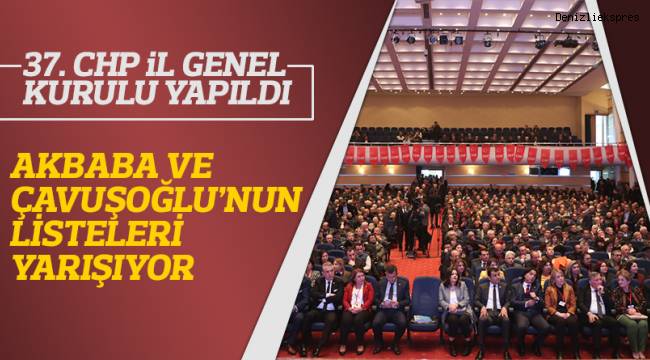 CHP Listeleri yarışıyor