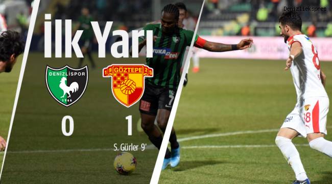 Denizlispor: 0 - Göztepe: 1 (İlk yarı)