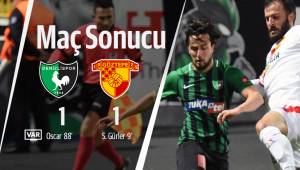 Denizlispor 1-1 Göztepe A.Ş. Maç sonucu