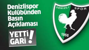 Denizlispor Kulübünden Basın Açıklaması