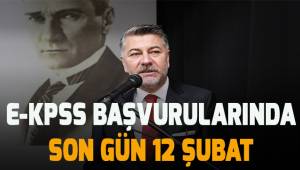 E-KPSS başvurularında son gün 12 Şubat