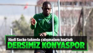 Hadi Sacko takımla çalışmalara başladı