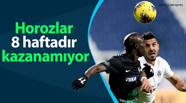 Horozlar 8 haftadır kazanamıyor