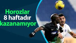 Horozlar 8 haftadır kazanamıyor