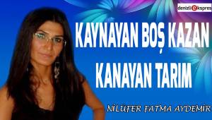 Kaynayan boş kazan ve kanayan tarım