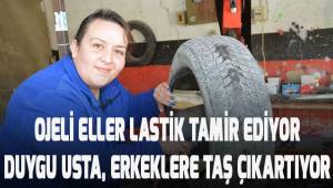 Ojeli eller lastik tamir ediyor