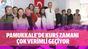 PAMUKKALE'DE KURS ZAMANI ÇOK VERİMLİ GEÇİYOR