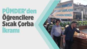 PÜMDER'den Öğrencilere Sıcak Çorba İkramı