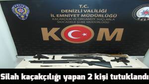 Silah kaçakçılığı yapan 2 kişi tutuklandı