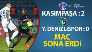 Süper Lig: Kasımpaşa: 2 - Denizlispor: 0 (Maç sonucu)