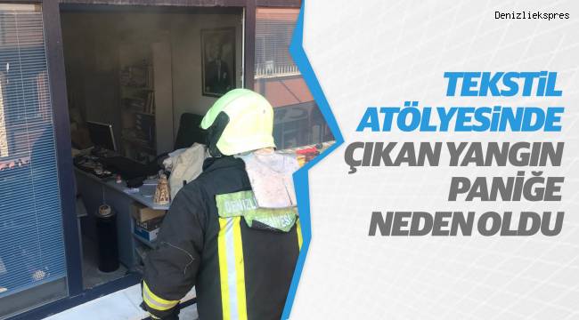 Tekstil atölyesinde yangın
