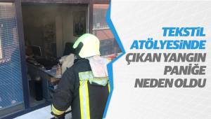Tekstil atölyesinde yangın