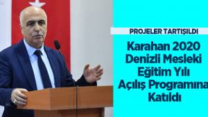 Vali Karahan 2020 Denizli Mesleki Eğitim Yılı Açılış Programına Katıldı
