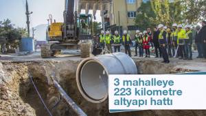 3 mahalleye 223 kilometre altyapı hattı