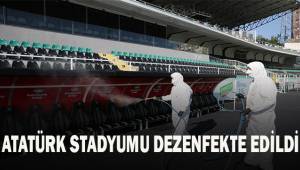 Atatürk Stadyumu dezenfekte edildi