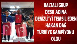 Baltalı Grup DESK adına Denizli'yi temsil eden Halterci Türkiye şampiyonu oldu