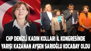 CHP Kadın Kolları İl Kongresi'nde yarışı kazanan Ayşen Sarıoğlu Kocabay oldu