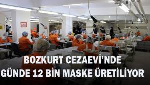 Denizli'deki cezaevinde günde 12 bin maske üretiliyor