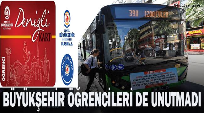 Denizli Öğrenci Kart abonmanlarında mart ayı iadesi