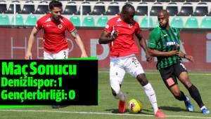 Denizlispor: 1 - Gençlerbirliği: 0 (Maç sonucu)