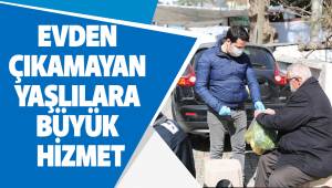 EVDEN ÇIKAMAYAN YAŞLILARA BÜYÜK HİZMET