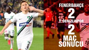 Fenerbahçe: 2 - Yukatel Denizlispor: 2 Maç Sonucu