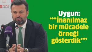 “İnanılmaz bir mücadele örneği gösterdik
