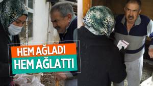 Karşısında belediye ekibini gören yaşlı adam göz yaşlarını tutamadı
