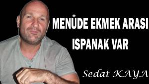 Menüde ekmek arası ıspanak var