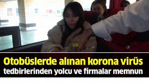 Otobüslerde alınan korona virüs tedbirlerinden yolcu ve firmalar memnun