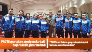 PAÜ’lü sporcular şampiyonalardaki başarıları ile gururlandırdı