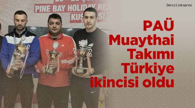 PAÜ Muaythai Takımı Türkiye ikincisi oldu