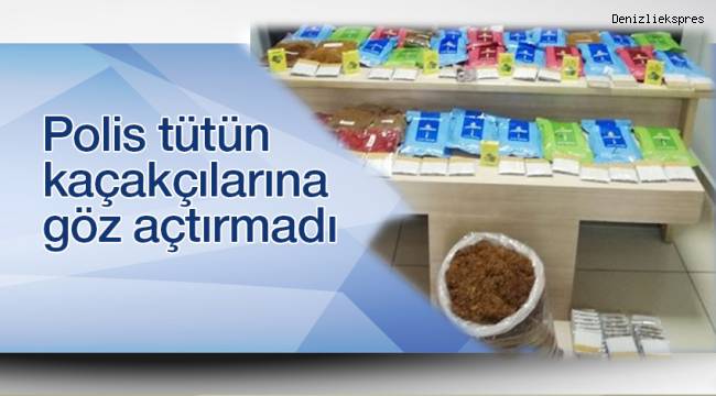 Polis tütün kaçakçılarına göz açtırmadı