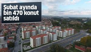 Şubat ayında bin 470 konut satıldı