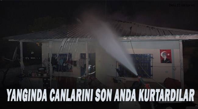 3 çocuklu ailenin kaldığı evde çıkan yangından faciadan dönüldü