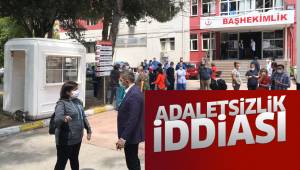 SAĞLIK ÇALIŞANLARI HAKSIZLIĞI PROTESTO ETTİ