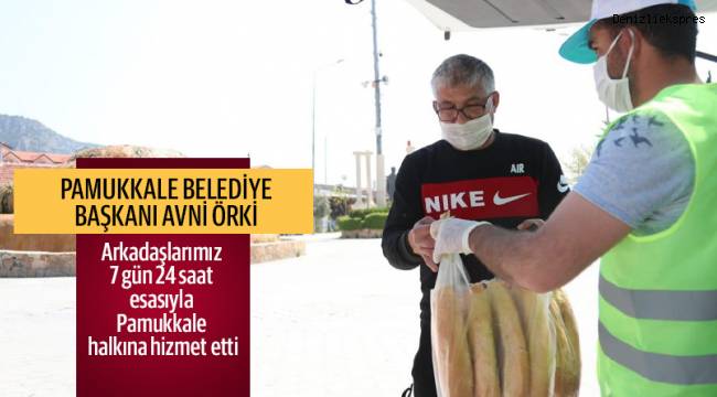 Arkadaşlarımız 7 gün 24 saat esasıyla Pamukkale halkına hizmet etti