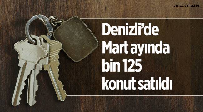 Denizli’de Mart ayında bin 125 konut satıldı