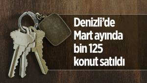 Denizli’de Mart ayında bin 125 konut satıldı