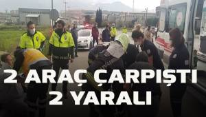 Denizli’de trafik kazası: 2 yaralı