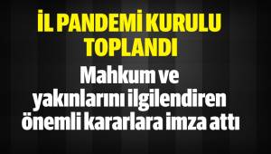 Denizli İl Pandemi Kurulu ‘af yasasına’ ilişkin bir dizi karar aldı
