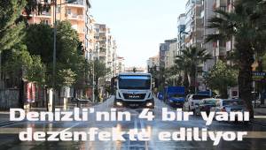 Denizli'nin 4 bir yanı dezenfekte ediliyor