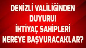 Denizli Valiliğinden duyuru