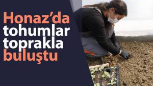 Honaz'da tohumlar toprakla buluştu