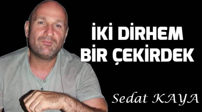 İKİ DİRHEM, BİR ÇEKİRDEK