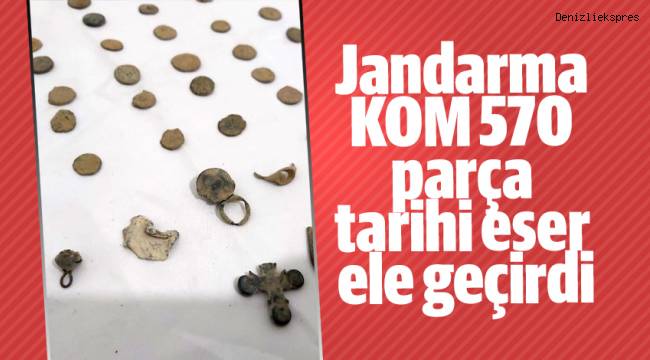 Jandarma KOM 570 parça tarihi eser ele geçirdi