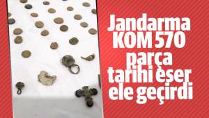 Jandarma KOM 570 parça tarihi eser ele geçirdi