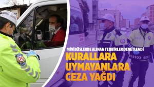 Minibüslere korona virüs denetimi