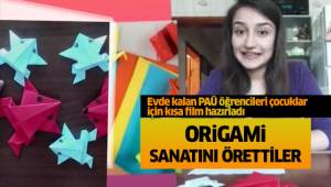 Öğretmen adayları çocuklar için origami sanatını gösterdi