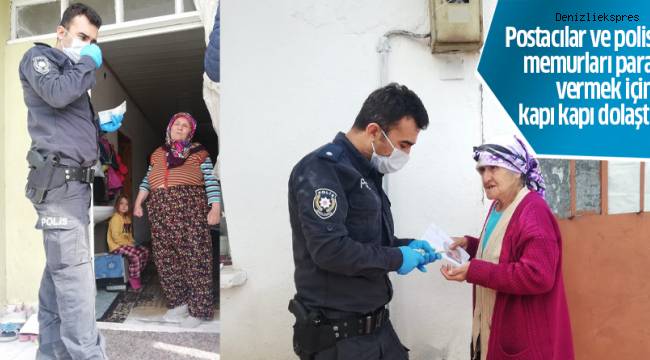 Postacılar ve polis memurları para vermek için kapı kapı dolaştı